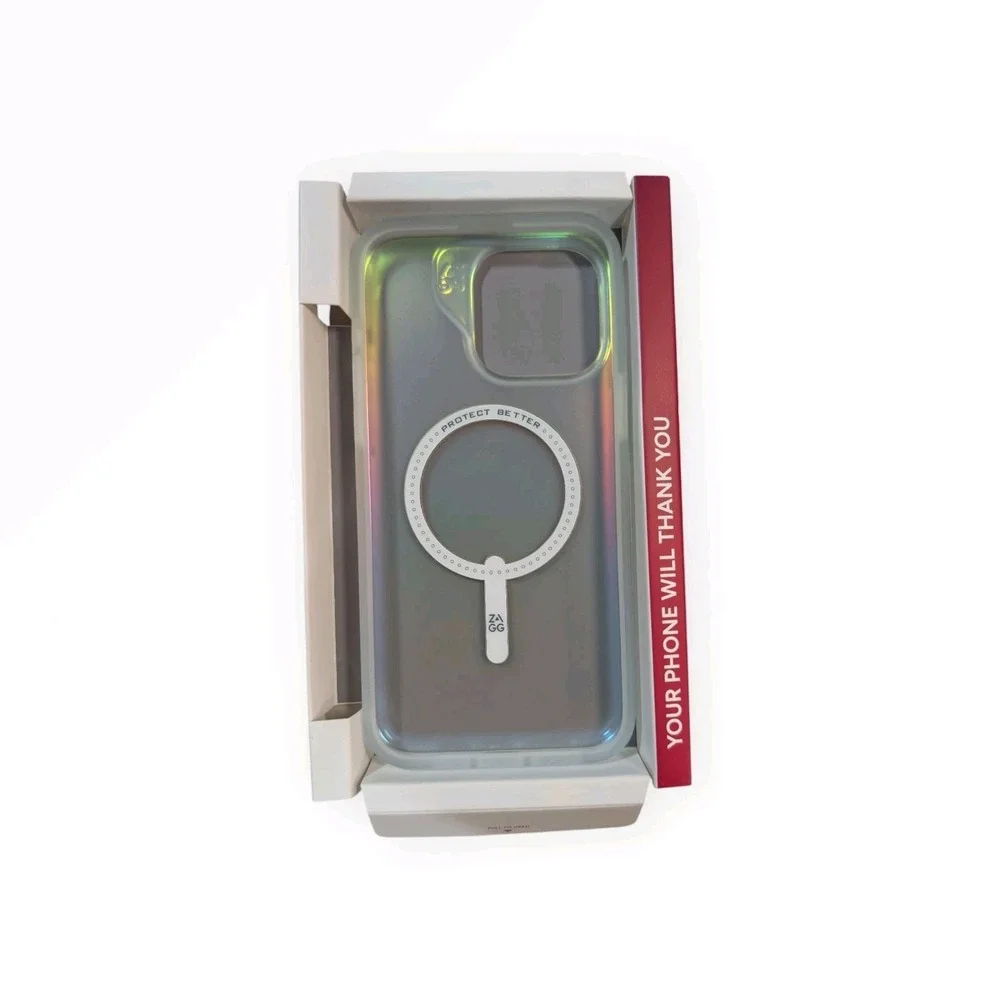 P6-O ZAGG‎ Milan Snap MagSafe Case for Apple iPhone 15 Pro Max - Iridescent